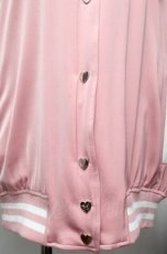 画像5: BABY,THE STARS SHINE BRIGHT / うさくみゃちゃんのSweet Loveスタジアムジャンパー  ピンク×白 S-26-03-10-056-BA-JA-TE-ZS (5)