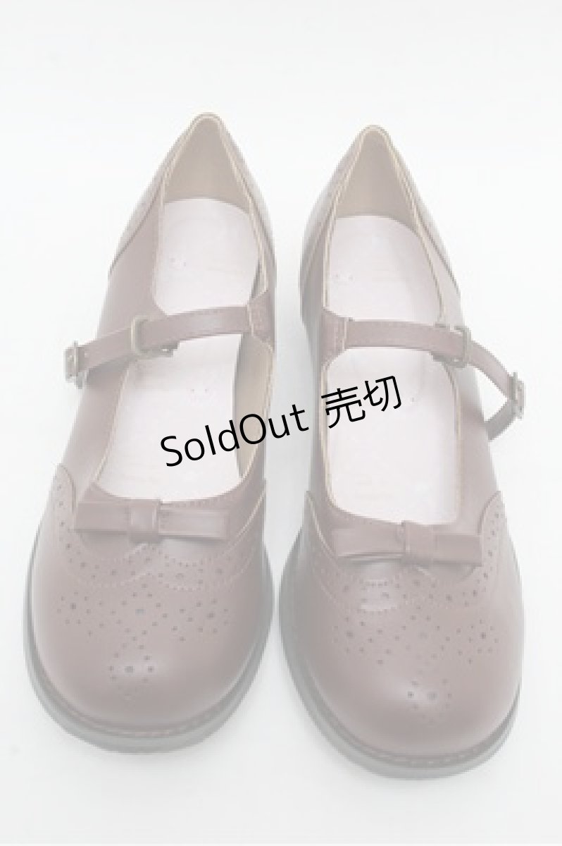 画像2: m petit by misako / リボンパンプス M ブラウン S-26-03-10-001-LO-SH-AS-ZS (2)