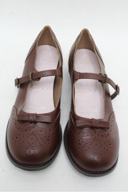 画像2: m petit by misako / リボンパンプス M ブラウン S-26-03-10-001-LO-SH-AS-ZS