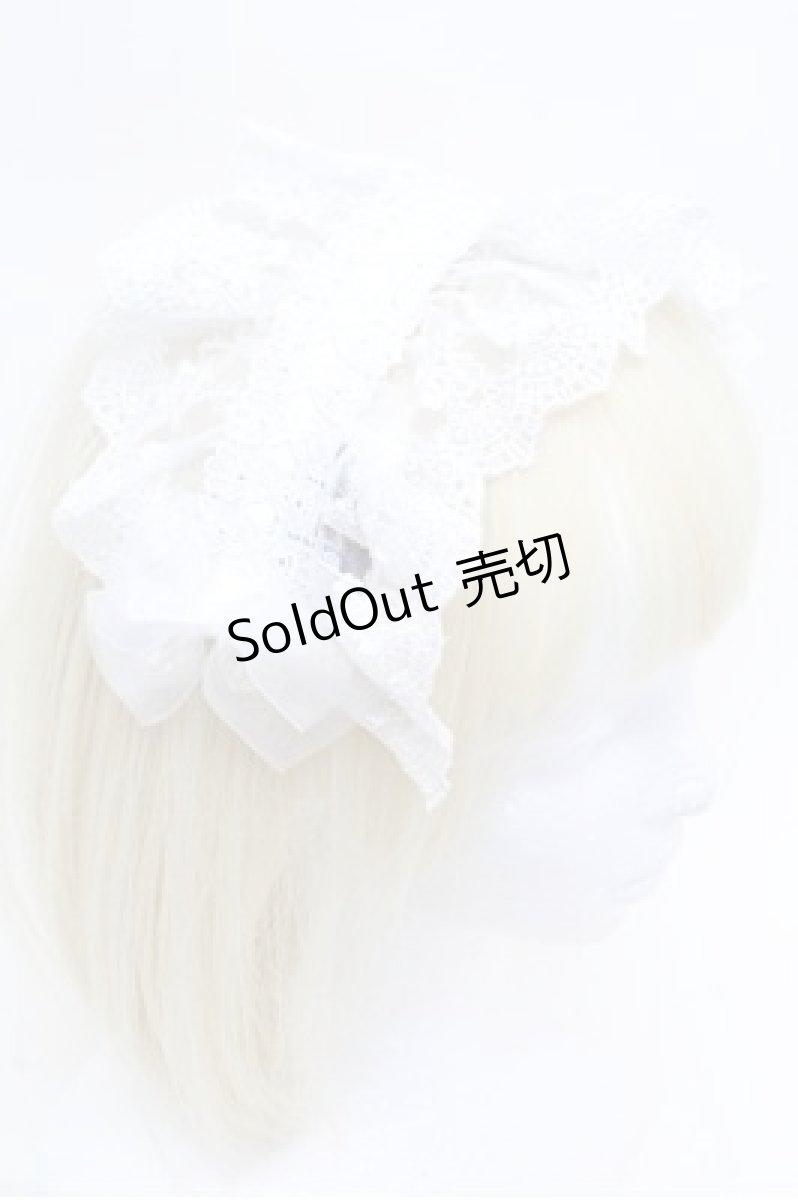 画像2: ATELIER PIERROT / Gothic LatticeS HeadDress(Clip Version)  白 S-26-03-10-013-EL-AC-HR-ZS (2)