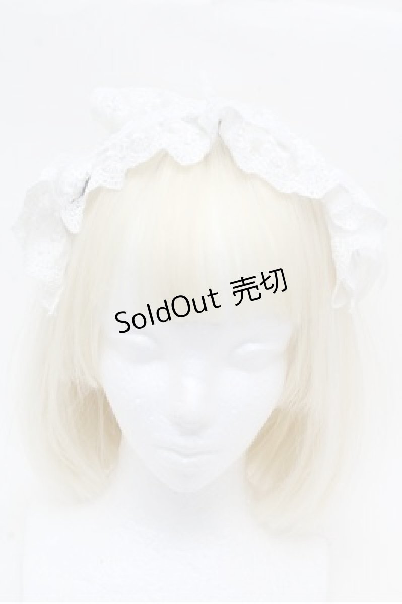 画像3: ATELIER PIERROT / Gothic LatticeS HeadDress(Clip Version)  白 S-26-03-10-013-EL-AC-HR-ZS (3)