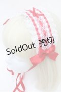 LOLITA / レースヘッドドレス  赤ｘ白 S-26-03-10-015-LO-AC-HR-ZS