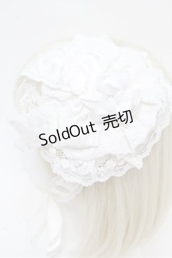 画像2: metamorphose / 円形ローズヘッドドレス  白 S-26-03-10-017-ME-TO-AS-ZS