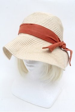 画像2: axes femme / リボン配色雑材ＵＶハット  ベージュ S-26-03-10-022-AX-AC-HR-ZS