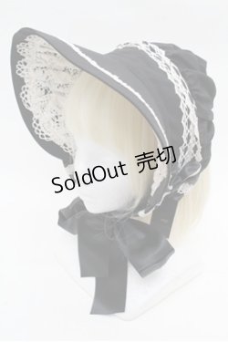 画像1: Innocent World / リバイバルクラシカルボンネット  黒 S-26-03-10-023-IW-AC-AS-ZS