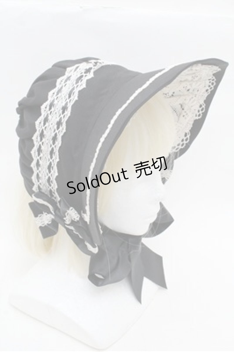 画像3: Innocent World / リバイバルクラシカルボンネット  黒 S-26-03-10-023-IW-AC-AS-ZS (3)