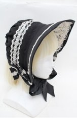 画像3: Innocent World / リバイバルクラシカルボンネット  黒 S-26-03-10-023-IW-AC-AS-ZS (3)