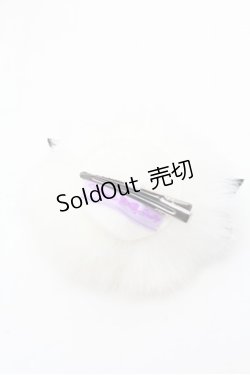 画像2: Angelic Pretty / Lovelyパフクリップ  白ｘ黒 S-26-03-10-027-AP-AC-AS-ZS