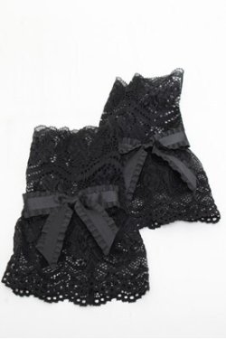 画像1: LOLITA / レースアームカバー  黒 S-26-03-10-032-LO-ZA-AS-ZS