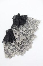 画像2: ATELIER PIERROT / Eleanorレースカフス  黒×ゴールド S-26-03-10-034-EL-ZA-TE-ZS (2)