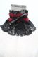 画像1: MARBLE / レース付け襟  黒ｘ赤 S-26-03-10-035-GO-TO-HR-ZS (1)