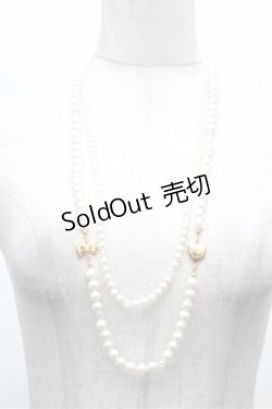 画像1: Angelic Pretty / Twinパールネックレス  オフ S-26-03-10-037-AP-AC-AS-ZS