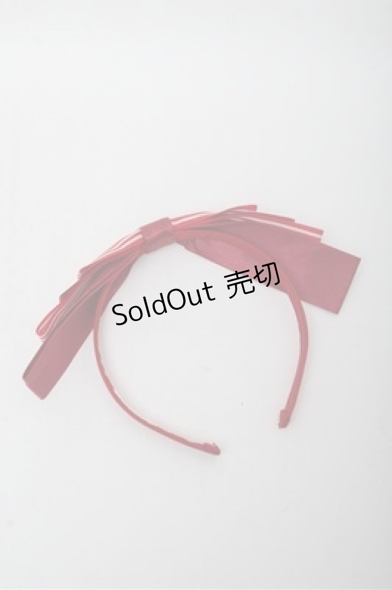 画像3: Angelic Pretty / Chelseaストライプリボンカチューシャ  赤 S-26-03-12-004-AP-AC-HR-ZS (3)