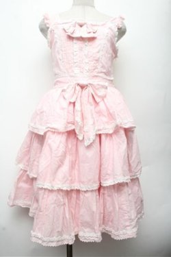 画像1: BABY,THE STARS SHINE BRIGHT / Leatitia・Raseineジャンパースカート  ピンク S-26-03-12-032-BA-OP-AS-ZS