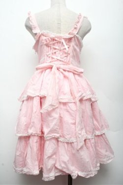 画像2: BABY,THE STARS SHINE BRIGHT / Leatitia・Raseineジャンパースカート  ピンク S-26-03-12-032-BA-OP-AS-ZS