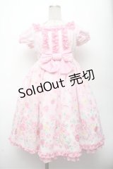 Angelic Pretty / Powder Rose ワンピース  ピンク S-26-03-12-033-AP-OP-HR-ZS