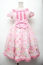 画像1: Angelic Pretty / Powder Rose ワンピース  ピンク S-26-03-12-033-AP-OP-HR-ZS (1)