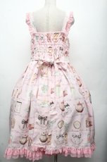画像2: metamorphose / 【プラスサイズ】Classic Tea Houseジャンパースカート 2 ピンク S-26-03-12-034-ME-OP-AS-ZS (2)
