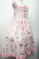 画像3: metamorphose / 【プラスサイズ】Classic Tea Houseジャンパースカート 2 ピンク S-26-03-12-034-ME-OP-AS-ZS (3)