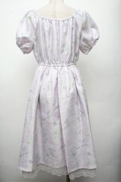 画像2: axes femme POETIQUE / ピクトリアルプリントワンピース  ラベンダー S-26-03-12-035-AX-OP-AS-ZS