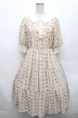 画像1: axes femme kawaii / プチローズ柄ワンピース  オフ S-26-03-12-037-AX-OP-AS-ZS (1)