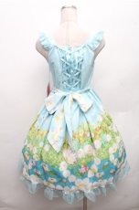 画像2: BABY,THE STARS SHINE BRIGHT / Thumbelina Fairy Tale〜未来への旅立ち〜柄レースアップジャンパースカート  ミント S-26-03-12-039-BA-OP-HR-ZS (2)