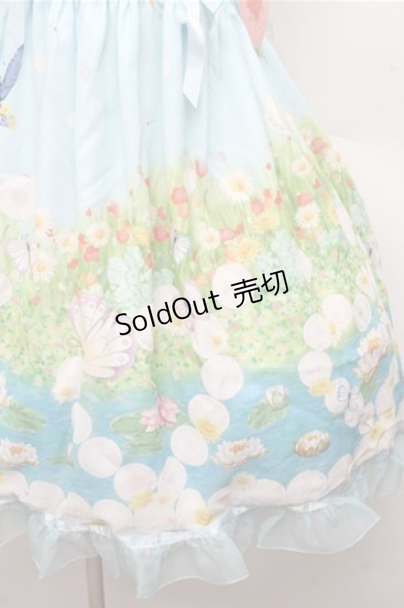 画像4: BABY,THE STARS SHINE BRIGHT / Thumbelina Fairy Tale〜未来への旅立ち〜柄レースアップジャンパースカート  ミント S-26-03-12-039-BA-OP-HR-ZS (4)