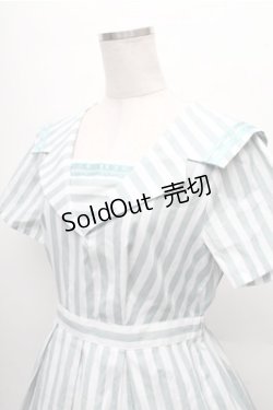 画像3: axes femme POETIQUE / ストライプセーラーワンピース  グリーン S-26-03-12-040-AX-OP-AS-ZS