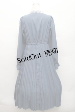 画像2: m petit by misako / AM*レースエリプリーツワンピース L ブルー S-26-03-12-041-LO-OP-AS-ZS