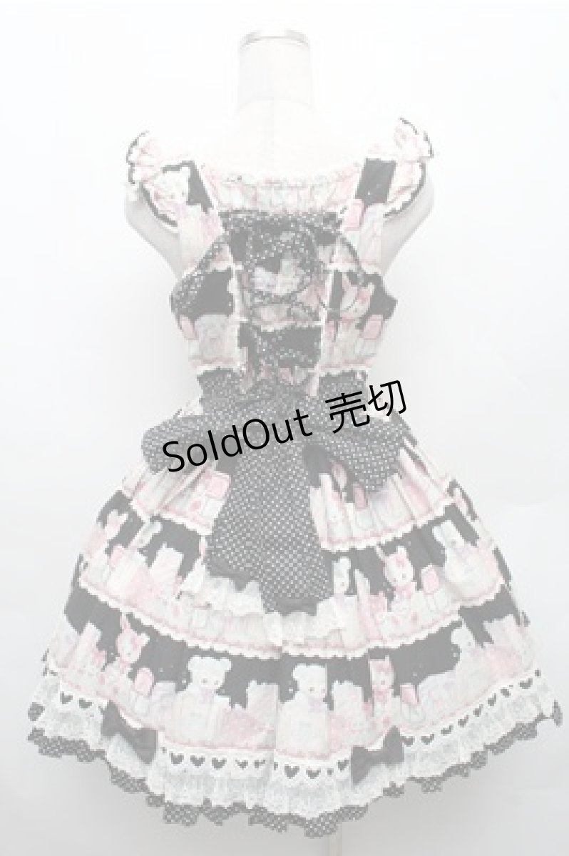 画像2: Angelic Pretty / Fancy Box肩フリルジャンパースカート  黒 S-26-03-12-042-AP-SK-HR-ZS (2)