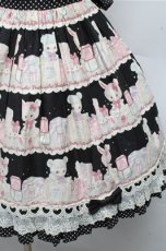 画像4: Angelic Pretty / Fancy Box肩フリルジャンパースカート  黒 S-26-03-12-042-AP-SK-HR-ZS (4)