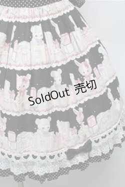 画像4: Angelic Pretty / Fancy Box肩フリルジャンパースカート  黒 S-26-03-12-042-AP-SK-HR-ZS