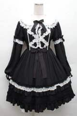 Angelic Pretty / Romantic Poemワンピース（2022年）  黒ｘ白 S-26-03-12-043-AP-OP-AS-ZS