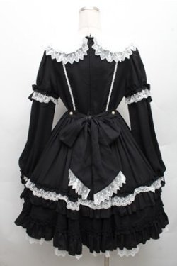 画像2: Angelic Pretty / Romantic Poemワンピース（2022年）  黒ｘ白 S-26-03-12-043-AP-OP-AS-ZS