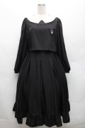 m petit by misako / サンリオキャラクターズコラボ クロミワッペン付きワンピース  黒 S-26-03-12-045-LO-OP-AS-ZS