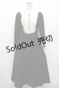 an another angelus / クレリックレースヨーク切替ロングワンピース  黒 S-26-03-12-046-CA-OP-AS-ZS