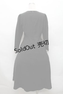 画像2: an another angelus / クレリックレースヨーク切替ロングワンピース  黒 S-26-03-12-046-CA-OP-AS-ZS