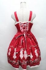 画像2: BABY,THE STARS SHINE BRIGHT / みるくちゃんとゆきいちごリボンジャンパースカート  赤 S-26-03-12-047-BA-OP-HR-ZS (2)