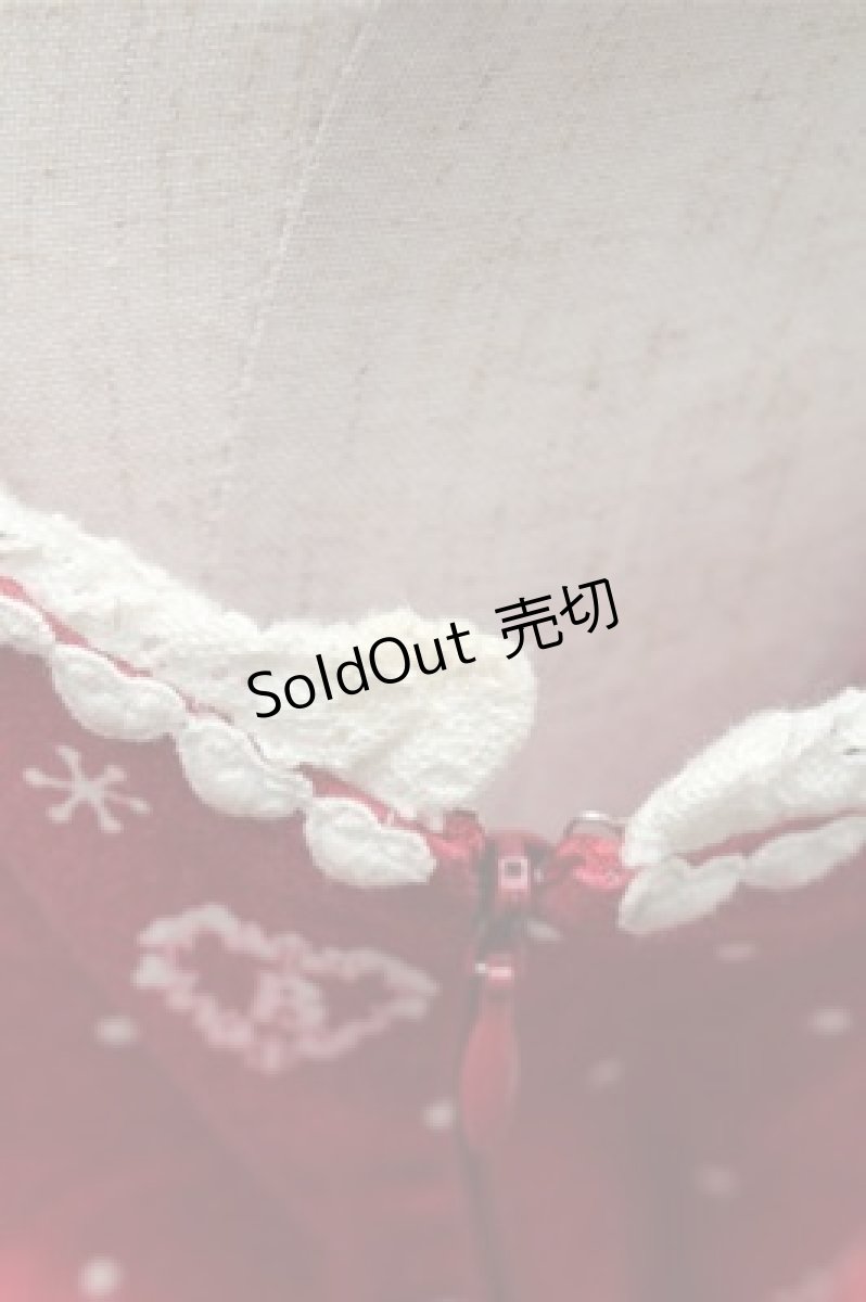 画像5: BABY,THE STARS SHINE BRIGHT / みるくちゃんとゆきいちごリボンジャンパースカート  赤 S-26-03-12-047-BA-OP-HR-ZS (5)