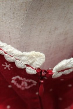 画像5: BABY,THE STARS SHINE BRIGHT / みるくちゃんとゆきいちごリボンジャンパースカート  赤 S-26-03-12-047-BA-OP-HR-ZS