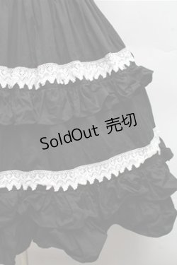 画像4: MAM / ティアードジャンパースカート  黒ｘ白 S-26-03-12-049-LO-OP-AS-ZS