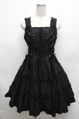 BABY,THE STARS SHINE BRIGHT / ミルフィーユジャンパースカート（2022年）  黒 S-26-03-12-050-BA-OP-AS-ZS