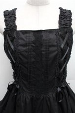 画像3: BABY,THE STARS SHINE BRIGHT / ミルフィーユジャンパースカート（2022年）  黒 S-26-03-12-050-BA-OP-AS-ZS (3)