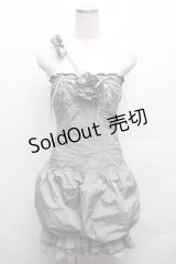 alice auaa / コサージュ付きバルーンワンピース 3 グレー S-26-03-12-054-AA-OP-AS-ZS