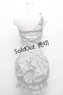 画像2: alice auaa / コサージュ付きバルーンワンピース 3 グレー S-26-03-12-054-AA-OP-AS-ZS
