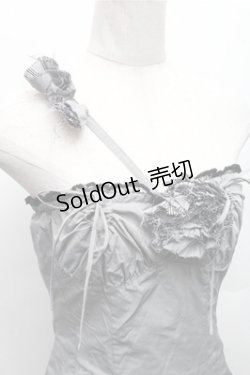 画像3: alice auaa / コサージュ付きバルーンワンピース 3 グレー S-26-03-12-054-AA-OP-AS-ZS