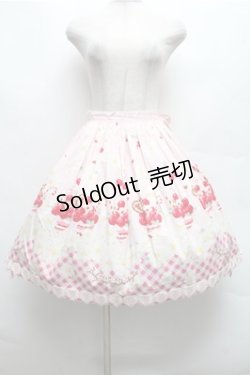 画像1: BABY,THE STARS SHINE BRIGHT / 初夏でショコラないちごパフェスカート  ピンク S-26-03-12-055-BA-SK-HR-ZS