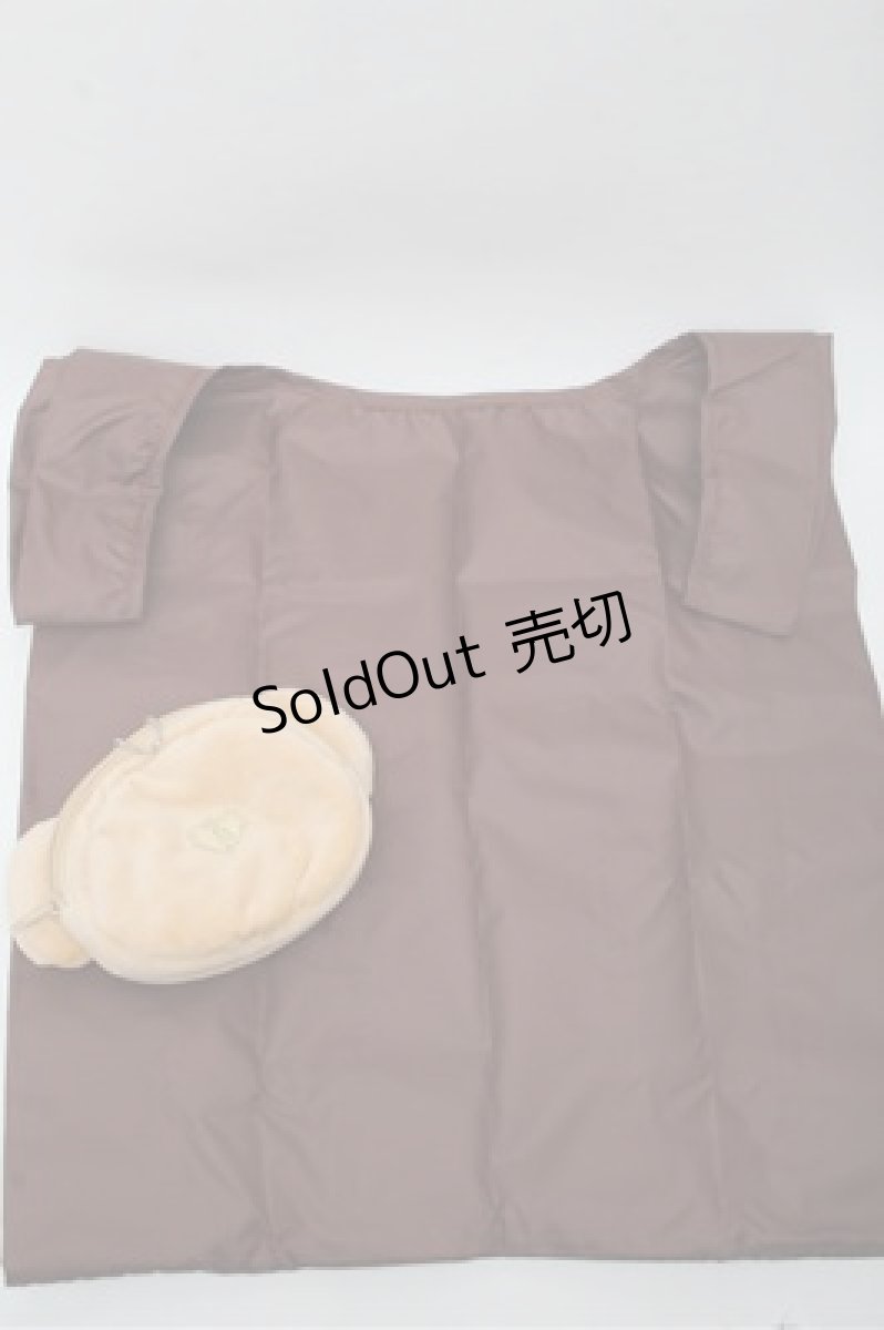 画像2: BABY,THE STARS SHINE BRIGHT / くまくみゃちゃんのエコバッグ付きポーチ  ブラウン S-26-03-12-001-BA-ZA-HR-ZS (2)