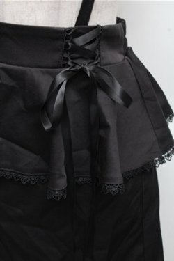 画像3: MA*RS / サス付きペプラムタイトスカート  黒 S-26-03-12-059-EL-SK-HR-ZS