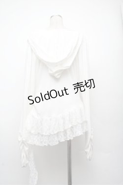 画像2: NIBBLE POISON / バラモチーフレースリブプルオーバー  白 S-26-03-12-008-0-TO-AS-ZS